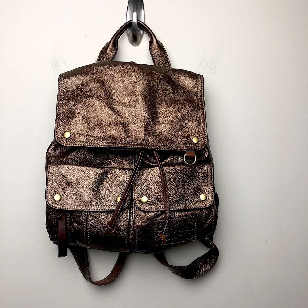 Fossil Morgan Metallic Backpack